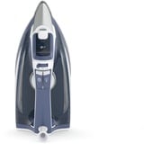 Rowenta DW5210 Plancha vapor-seco Suela de acero inoxidable 2600 W Azul, Blanco, Plancha a vapor azul/blanco, Plancha vapor-seco, Suela de acero inoxidable, 1,9 m, 170 g/min, Azul, Blanco, 45 g/min