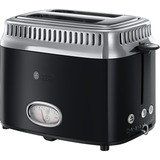 Russell Hobbs 21681-56 tostadora 2 rebanada(s) 1300 W Negro negro/Acero fino, 2 rebanada(s), Negro, Acero inoxidable, 1300 W, 220-240 V, 50 - 60 Hz