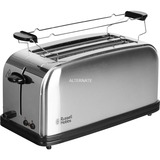 Russell Hobbs 23610-56 tostadora 4 rebanada(s) Negro, Acero inoxidable acero fino cepillado/Negro, 4 rebanada(s), Negro, Acero inoxidable, Botones, Giratorio