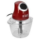 Russell Hobbs 24660-56 picadora eléctrica de alimentos 1 L 200 W Rojo, Trituradora rojo/Negro, 1 L, 0,5 kg, Rojo, Vidrio, Acero inoxidable, 200 W