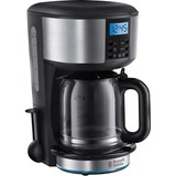 Russell Hobbs BUCKINGHAM Semi-automática Cafetera de filtro 1,25 L acero fino/Negro, Cafetera de filtro, 1,25 L, De café molido, Negro