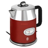 Russell Hobbs Retro Ribbon tetera eléctrica 1,7 L 2400 W Rojo, Plata, Hervidor de agua rojo/Acero fino, 1,7 L, 2400 W, Rojo, Plata, Acero inoxidable, Indicador de nivel de agua, Sin cables