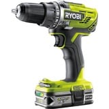Ryobi Atornillador inalámbrico ONE+ R18DD3-215S, 18 Voltios, Taladro/destornillador verde/Negro