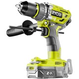 Ryobi R18PD7-220B 1800 RPM Sin llave 1,7 kg Negro, Amarillo, Martillo atornillador verde/Negro, Taladro de pistola, Sin llave, Sin escobillas, 1,3 cm, 1800 RPM, 5,4 cm