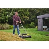 Ryobi RY18SFX35A-0 Cortacésped manual Batería Negro, Verde, Escarificador verde/Negro, Cortacésped manual, 35 cm, 55 L, 4 rueda(s), Sin escobillas, 1,5 m/s²