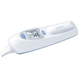 Sanitas SFT 53 De contacto Blanco Oído, Termómetro para la fiebre blanco/Azul, De contacto, Blanco, Oído, °C,°F, 10 entradas, AAA/LR03