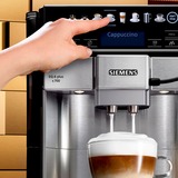 Siemens EQ.6 plus s700 Totalmente automática Máquina espresso 1,7 L, Superautomática acero fino/Negro, Máquina espresso, 1,7 L, Granos de café, Molinillo integrado, 1500 W, Negro, Acero inoxidable