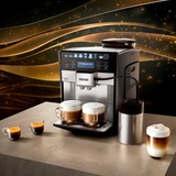 Siemens EQ.6 plus s700 Totalmente automática Máquina espresso 1,7 L, Superautomática acero fino/Negro, Máquina espresso, 1,7 L, Granos de café, Molinillo integrado, 1500 W, Negro, Acero inoxidable