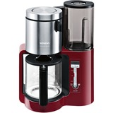 Siemens TC86304 cafetera eléctrica Cafetera de filtro 1,25 L rojo/Negro, Cafetera de filtro, 1,25 L, 1160 W, Negro, Rojo, Plata
