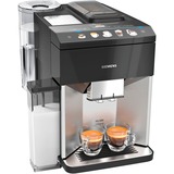 Siemens TQ507D03 cafetera eléctrica Totalmente automática Cafetera combinada 1,7 L, Superautomática negro/Acero fino, Cafetera combinada, 1,7 L, Granos de café, Molinillo integrado, 1500 W, Negro, Acero inoxidable
