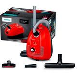 Siemens iQ300 VSP3AAAA aspiradora Aspiradora cilíndrica Secar 750 W Bolsa para el polvo, Aspiradora de suelo rojo, 750 W, Aspiradora cilíndrica, Secar, Bolsa para el polvo, Filtro higiénico, Filtrado