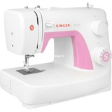 Singer 3223 Simple Máquina de coser automática Electromecánica blanco/Rosa neón, Rosa, Blanco, Máquina de coser automática, Costura, Paso 4, Giratorio, 5 mm