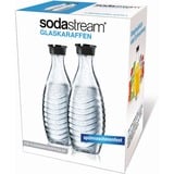 SodaStream 1047200490 consumible y accesorio para carbonatador Botella para bebida carbonatada, Jarra transparente/Negro, Caja, 2 pieza(s)