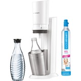 SodaStream Crystal 2.0 Blanco, Gasificador de agua blanco, Blanco, 0,6 L, 60 L, 160 mm, 260 mm, 550 mm