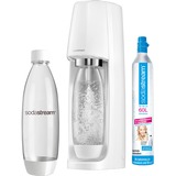 SodaStream Spirit De plástico Blanco, Gasificador de agua blanco, De plástico, Blanco, 1 L, 80 L, 130 mm, 185 mm