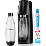 SodaStream Spirit De plástico Negro, Gasificador de agua negro, De plástico, Negro, 1 L, 60 L, 130 mm, 185 mm