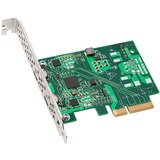 Sonnet BRD-UPGRTB3-SE1 tarjeta y adaptador de interfaz Interno Thunderbolt 3 PCIe, Thunderbolt 3, Verde, Plata, 40 Gbit/s, 2,75 Gbit/s, 0 - 35 °C