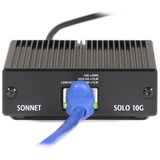Sonnet SOLO10G-TB3 adaptador y tarjeta de red Ethernet 10000 Mbit/s, Adaptador de red Alámbrico, Thunderbolt 3, Ethernet, 10000 Mbit/s, Negro