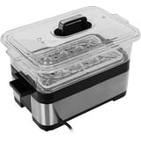 Steba DG 2 vaporizador 2 cesta(s) Independiente 1200 W Negro, Acero inoxidable, Cocedor al vapor acero fino/Negro, 2 cesta(s), Negro, Acero inoxidable, Independiente, Tocar, Frente, Acero inoxidable