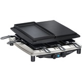 Steba RC 4 Plus Deluxe Chrome Negro, Raclette acero fino/Negro, 370 mm, 390 mm, 140 mm, 8 kg