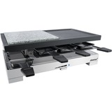 Steba RC 88 8 personas(s) 1200 W, Raclette acero fino/Negro, 1200 W, 140 mm, 240 mm, 405 mm, 6,5 kg