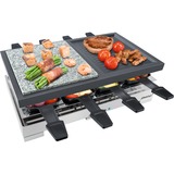 Steba RC 88 8 personas(s) 1200 W, Raclette acero fino/Negro, 1200 W, 140 mm, 240 mm, 405 mm, 6,5 kg