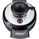 Steba WE 20 VOLCANO (black) 4waffle(s) 700W Negro gofrera negro/Plateado, 210 mm, 270 mm, 155 mm, 1,9 kg, 700 W