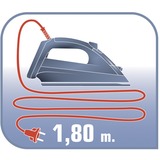 Tefal EasyGliss FS4030 Plancha seco Suela de Durilium 1200 W Borgoña, Blanco blanco/Lila, Plancha seco, Suela de Durilium, 1,8 m, Borgoña, Blanco, 1200 W, China