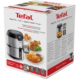 Tefal Easy Fry EY401D freidora Sencillo 4,2 L Independiente 1500 W Freidora de aire caliente Negro, Acero inoxidable acero fino/Negro, Freidora de aire caliente, 4,2 L, 1,2 kg, 80 °C, 200 °C, 6 personas(s)