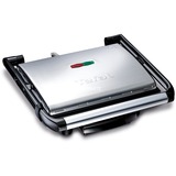 Tefal GC241D parrilla eléctrica de contacto, Barbacoa de contacto plateado/Negro, Negro, Plata, Acero inoxidable, Rectangular, Parrilla, 2000 W, 0,9 m