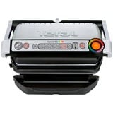 Tefal GC716D parrilla eléctrica de contacto, Barbacoa de contacto plateado/Negro, Negro, Metálico, Acero inoxidable, Mesa, Botones, Plancha, 300 x 200 mm