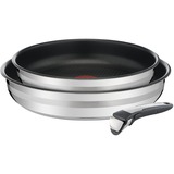 Tefal Jamie Oliver Ingenio kit de cacerolas 3 pieza(s), Juego de sartenes acero fino, Acero inoxidable, Acero inoxidable, Titanium Excellence, Negro, Acero inoxidable, 250 °C, Thermo-Spot
