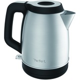 Tefal KI280D tetera eléctrica 1,7 L 2400 W Negro, Acero inoxidable, Hervidor de agua acero fino/Negro, 1,7 L, 2400 W, Negro, Acero inoxidable, Acero inoxidable, Indicador de nivel de agua, Sin cables