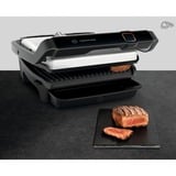 Tefal OptiGrill Elite GC750D30 parrilla eléctrica de contacto, Barbacoa de contacto plateado/Negro, Negro, Acero inoxidable, Plástico, Rectangular, Tocar, 600 cm², 300 x 200 mm