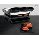 Tefal OptiGrill Elite GC750D30 parrilla eléctrica de contacto, Barbacoa de contacto plateado/Negro, Negro, Acero inoxidable, Plástico, Rectangular, Tocar, 600 cm², 300 x 200 mm