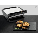 Tefal OptiGrill Elite GC750D30 parrilla eléctrica de contacto, Barbacoa de contacto plateado/Negro, Negro, Acero inoxidable, Plástico, Rectangular, Tocar, 600 cm², 300 x 200 mm