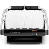 Tefal OptiGrill Elite GC750D30 parrilla eléctrica de contacto, Barbacoa de contacto plateado/Negro, Negro, Acero inoxidable, Plástico, Rectangular, Tocar, 600 cm², 300 x 200 mm