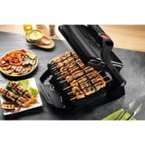 Tefal OptiGrill+ Parrillas eléctricas de contacto, Barbacoa de contacto plateado/Negro, Plata, Rectangular, Sensor, Parrilla, 600 cm², 300 x 200 mm