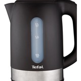 Tefal Snow KO3308 tetera eléctrica 1,7 L 2400 W Negro, Hervidor de agua acero fino/Negro, 1,7 L, 2400 W, Negro, Indicador de nivel de agua, Sin cables, Filtrado