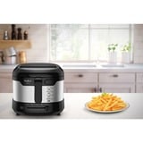 Tefal Uno FF215D Sencillo 1,8 L Independiente 1600 W Freidora Negro, Acero inoxidable acero fino/Negro, Freidora, 1,8 L, 1 kg, 1,8 L, 150 °C, 190 °C