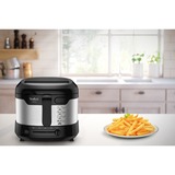 Tefal Uno FF215D freidora Sencillo Independiente 1600 W Negro, Acero inoxidable acero fino/Negro, Freidora, 1 kg, 1,8 L, 150 °C, 190 °C, 4 personas(s)