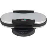 Tefal WM 311D 10 barquillo(s) 1300 W Negro, Acero inoxidable, Gofrera plateado/Negro, 1300 W