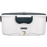 Unold 230.338 fiambrera Táper 1,5 L Acero inoxidable Negro, Blanco, Caja de almuerzo blanco/Gris oscuro, Táper, Adulto, Negro, Blanco, Acero inoxidable, Rectangular, 1,5 L