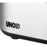 Unold 38610 cuecehuevos 3 huevos 210 W Acero inoxidable, Hervidor de huevos acero fino/Negro, 202 mm, 84 mm, 134 mm, 500 g, 220-240 V, 50 - 60 Hz