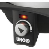 Unold 48645 fondue, gourmet y wok 1,5 L 8 personas(s) plateado/Negro, 8 personas(s), 1,5 L, Negro, Plata, Alrededor, Acero inoxidable, Giratorio