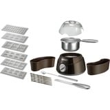 Unold 48667 chocolatera 0,25 L Crisol, Fondue marrón/Plateado, Crisol, 0,25 L, Marrón, Plata, Plástico, 115 °C, 0,75 m
