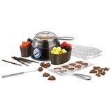 Unold 48667 chocolatera 0,25 L Crisol, Fondue marrón/Plateado, Crisol, 0,25 L, Marrón, Plata, Plástico, 115 °C, 0,75 m