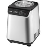 Unold 48825 máquina para helados Compresor de helados 1,2 L 135 W Negro, Plata, Heladera plateado/Negro, Compresor de helados, 1,2 L, 30 min, 1 senos, LCD, De plástico