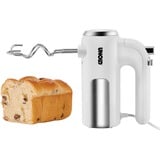 Unold 78710 batidora Batidora de mano 450 W Cromo, Blanco blanco/Acero fino, Batidora de mano, Cromo, Blanco, Batir, Amasar, Mezcla, 1,15 m, Plástico, Acero inoxidable, 450 W
