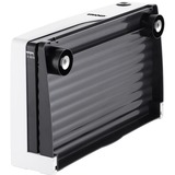 Unold 78860 rebanadora Eléctrico 100 W Negro, Blanco Plástico, Acero inoxidable, Cortatodo blanco/Negro, Eléctrico, 1,5 cm, Negro, Blanco, Plástico, Acero inoxidable, 17 cm, Dentado